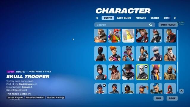 حساب فورتنايت سكلتون 