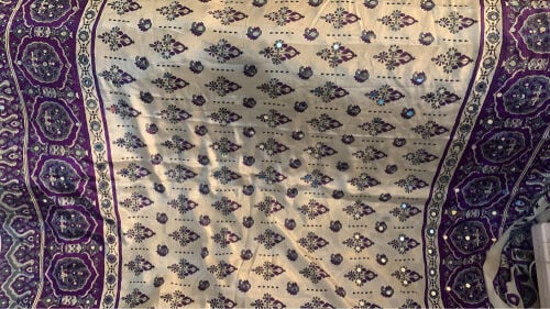 mirror work saree available 