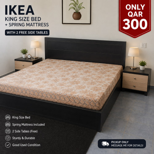 ikea bed with sping mattress
