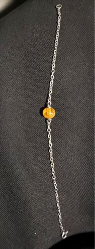 Silver with original amber
