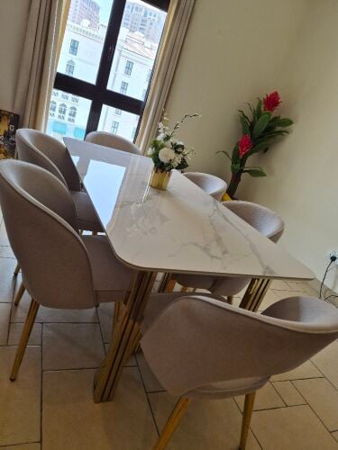 Modern Marble Dining Table Set