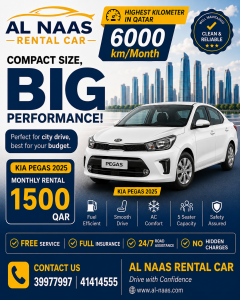 KIA PEGAS FOR RENT