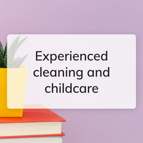 Experienced cleaning and childcare