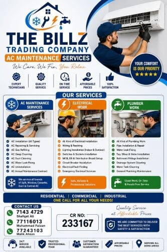 All maintenance Services work
