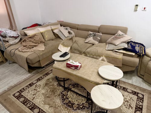 full sofa set with table 