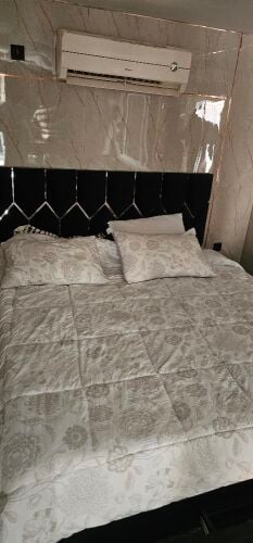 Bed and sofa..