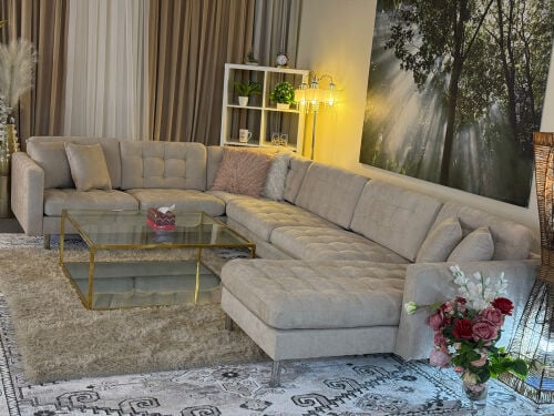 Ikea luxurious u shape sofa 
