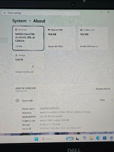 Dell inspiron 5593 urgent sale