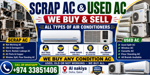 We Buy Old Damaged & Used AC Also,