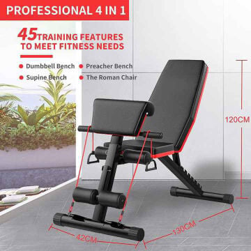 Bench press adjustable 