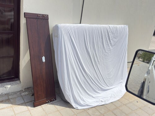 bed and metress with cover