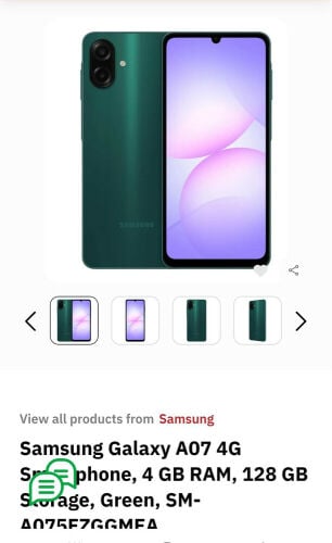 Samsung a07 for sale used perfect