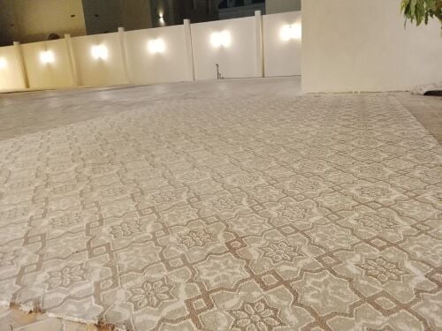 Elegant Neutral Area Rug – Geometri