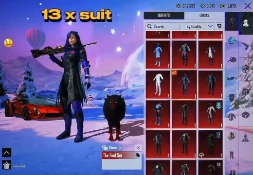 78 COLLECTION PUBG FOR SELL