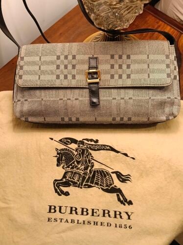 Burberry Haymarket Pochette Bag