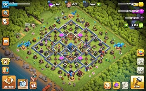Clash of clans Town Hall 12 max