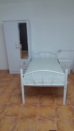 New Single Bed , Cupboard, Mattress