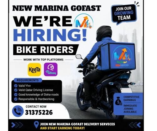 HIRING BIKE RIDERS