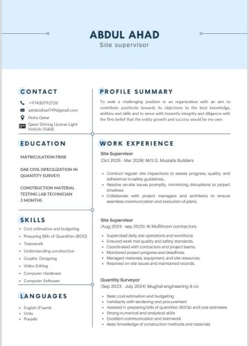 civil foreman job