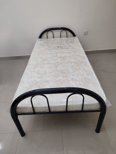 New Single Metal Bed , Cupboard