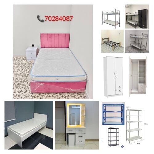 Single bed, king size bed available
