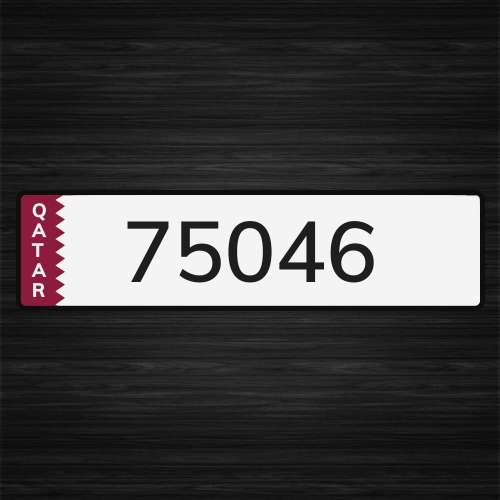 5 DIGIT PLATE NUMBER