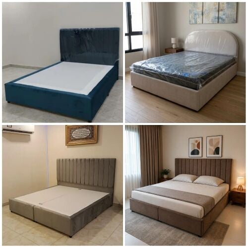 Bed, mattress, wardrobe, ironshelve