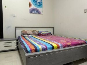 Bed Frame, Sofa, Stove, Fridge