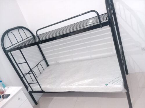 New Bunk Bed,Mattress,Cabinet