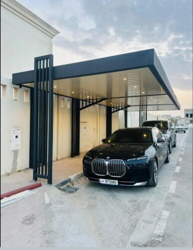 parking shade,fencing work