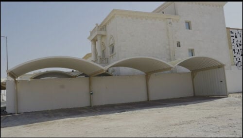 parking shade and fencing work