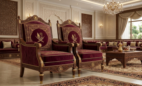 Luxurious majlis chairs