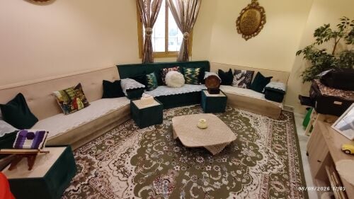 Elegant 3-Piece Sofa Set + 3 Green