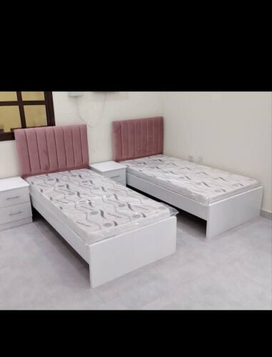 New Single bed, Double Bed,Cabinet
