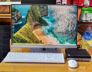 HP MINI PC + 23" FRAMELESS MONITOR