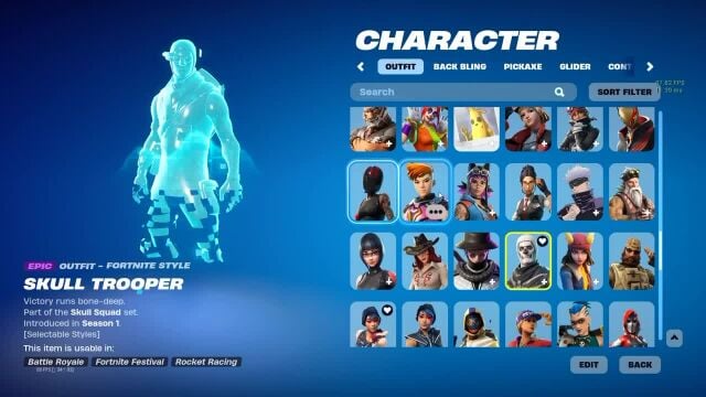 حساب فورتنايت سكلتون