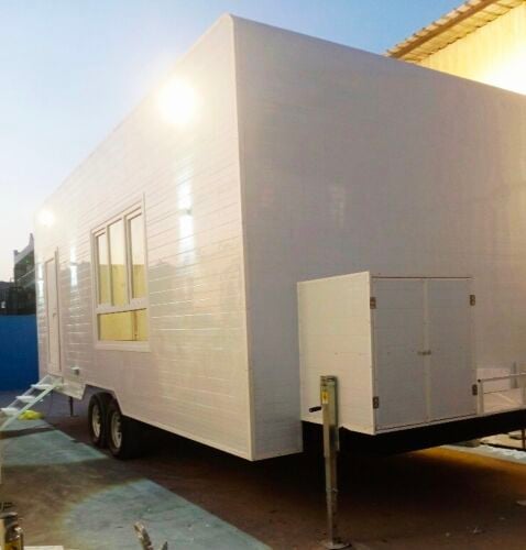 Caravan toilet kitchen