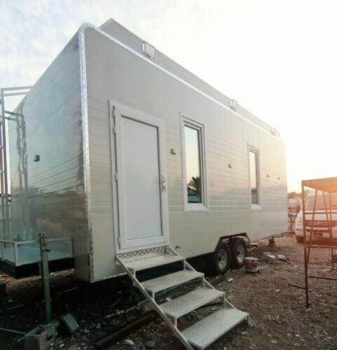 Caravan toilet kitchen