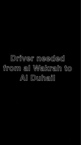 driver needed 