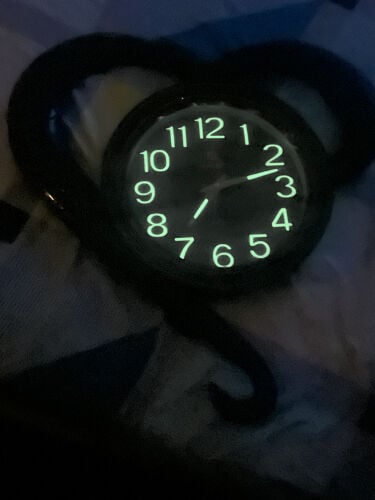 Black Heart-Shaped clock