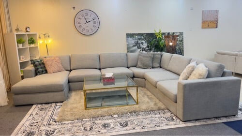 Luxurious home centre U shape sofa 