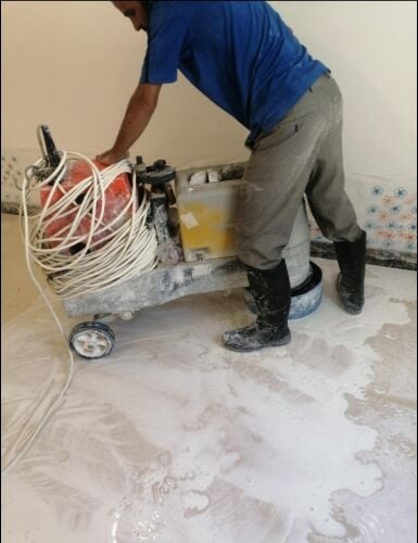 Marble polishing and buffing