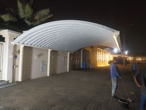 Quick span car parking shade umbrel