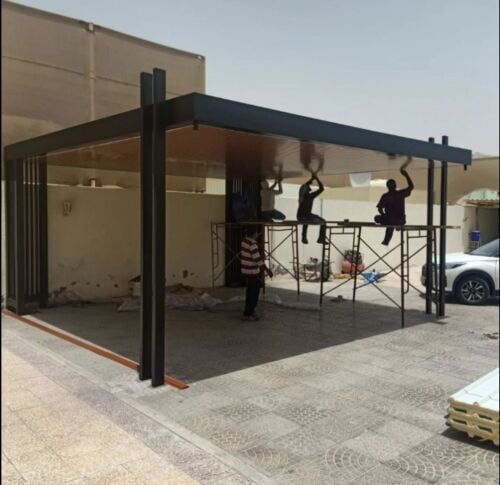 Modern design car shade and quikspa