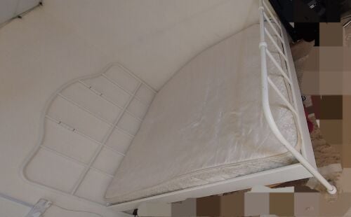 IKEA bed with foam