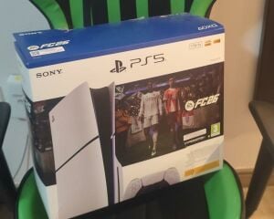 PlayStation 5 with gaming chair