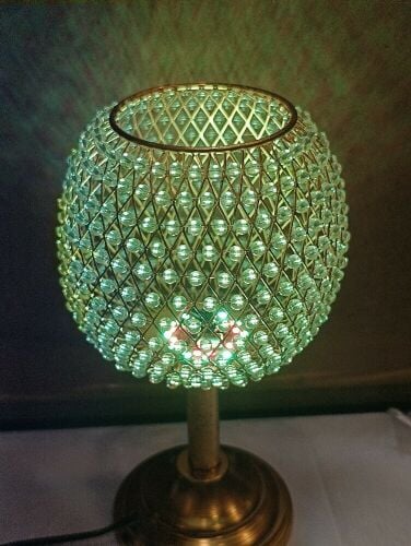 Elegant Crystal Beaded Table Lamp