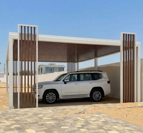 نقوم بتصميم بوابات مواقف السيارات