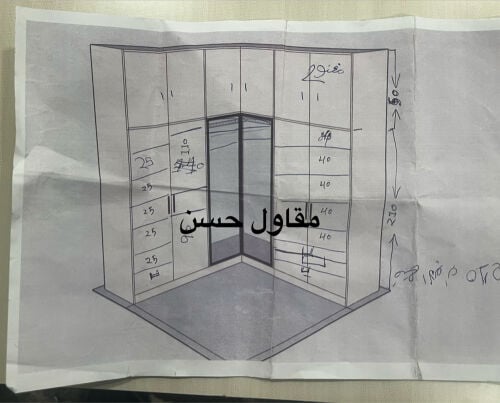 أعمال خزانات غرف النوم المنزلية 