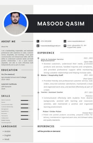 JOB SEEKER – HOSPITALITY / CUSTOMER